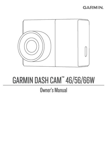 Garmin dash cam 66w - garmin,
