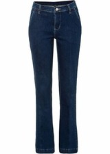 Stretch-Jeans mit Bügelfalten