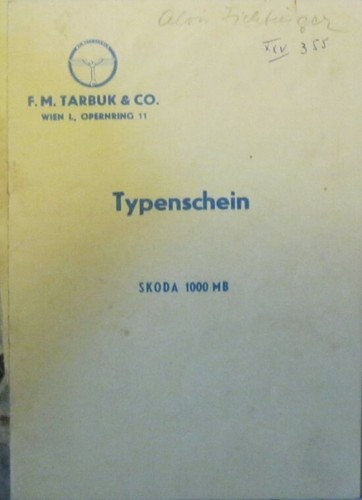 Skoda 1000 mb 1965 - *,