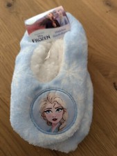DISNEY Frozen - Mädchen Hausballerinas - Gr 27-30 Hausschuhe hellblau ~Elsa~ NEU