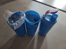 3x TUPPERWARE TRINKBECHER BLAU