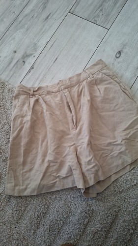 Zara shorts paperbag beige - zara,