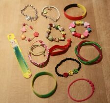14-teilig Kinder Schmuck Armbänder mehrfarbig  *** Konvolut Haba? Disney Nici?