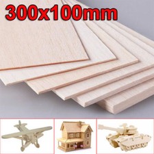 300x100mm Holzplatte Modell Balsaholz Platten DIY Haus Flugzeug 1mm~8mm stark