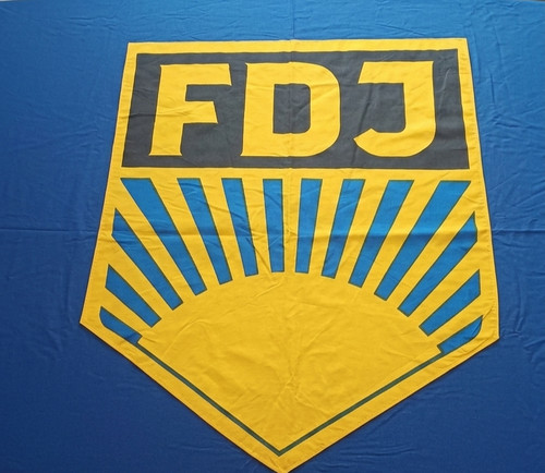 Original ddr fdj fahne 290 - 290, cm