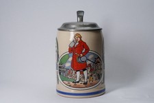 Jugendstil 1/2l Bierkrug Franz