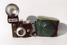 Agfa Clack mit Clibo-Blitz und grünem Etui