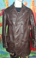 alte 50er Lederjacke Vintage Oldtimer 40er Motorrad Antik Kutscher Fliegerjacke