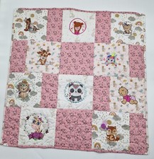 Patchwork  Baby Quilt  Baby Decke Handarbeit Unikat 