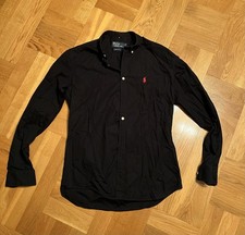 Polo Ralph Lauren Hemd, Schwarz, Größe L, Slim Fit