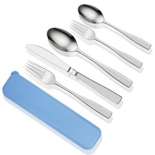 Campingbesteck Reisebesteck mit Etui Besteck Set Edelstahl Reisebesteck To Go