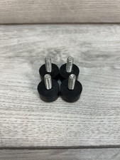 Neu Tubz Turmautomat 4x Schraubfüße Ständer - Schwarz Gummi + Stahlschrauben