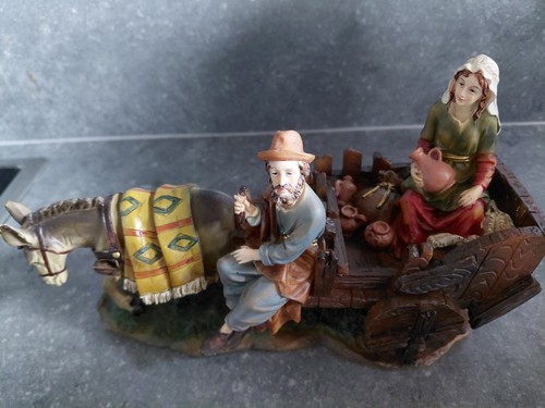 Krippenfiguren hirte mit esel - krippenfiguren,