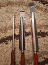 2x F. Dick Dickoron 30 cm  Wetzstahl runder Durchschnitt und 1x classic rot  30