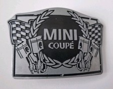 Gürtelschnalle Belt Buckle Mini Coupe Auto english Oldtimer Mini Cooper