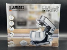 KB-ELEMENTS Küchenmaschine 2000 W,  Teigknetmaschine mit 5L Schüssel, Timer