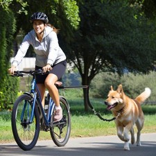Führhalter Abstandhalter Expander Fahrradhalter Fahrradleine Hund, Biker Set DHL