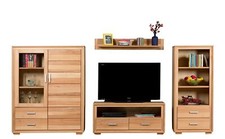 Wohnwand Genf Set V Kernbuche