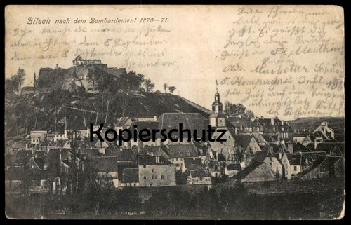 Alte postkarte bitsch nach dem - postkarte,