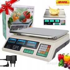 Elektronische Preiswaage mit LCD 40kg digital Küchenwaage für Gewerbliche