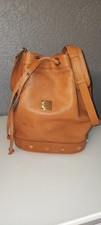 Original MCM Matchbeutel Handtasche Bucket Bag Echtleder Top!