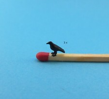(1:87) Kolkrabe Rabe 3 Stk