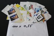 Deutschland 100 Stück a 0,55 Euro Briefmarken gültig postfrisch Frankatur Porto