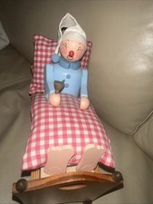 Räuchermann Erzgebirge Volkskunst Schlafmütze, Zeidler, RAR! Super Zustand