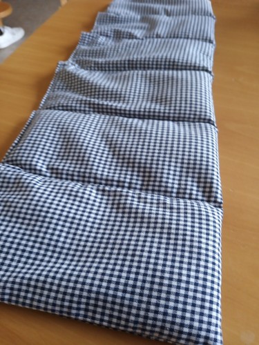 Körnerkissen 20x60 blau - ,
