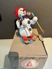 Christian Ulbricht Schneemann Räucherfigur aus Seiffen