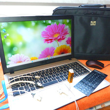 XXL Business Set I Asus X540U 15 Zoll ICECOOL l 1TB Windows 11 l l QWERTY HDMI