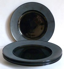 ROSENTHAL VARIATION PORCELAINE NOIRE TAPIO WIRKKALA 4 SPEISETELLER Ø 28,5 CM