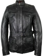Damen Lederjacke Mantel