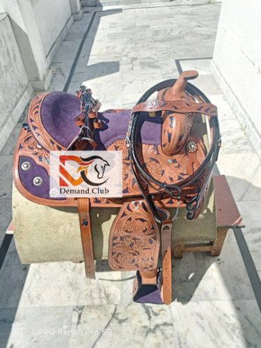 Western ledersattel barrel - ledersattel,