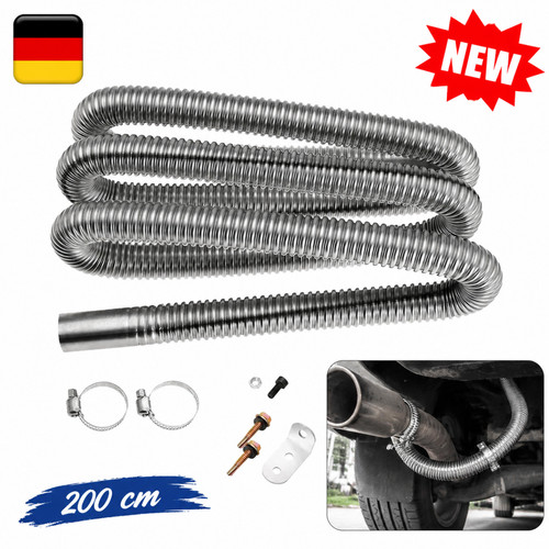 200cm edelstahl abgasrohr 25mm - 200cm,