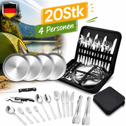 Campingbesteck set für - campingbesteck,