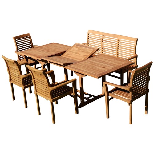 Teak gartengarnitur - teak,