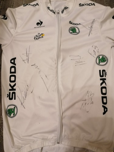 Skoda weißes radtrikot - radtrikot, tour