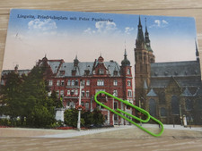 AK Liegnitz Schlesien Friedrichsplatz Friedrichsdenkmal Peter Paul Kirche 1933