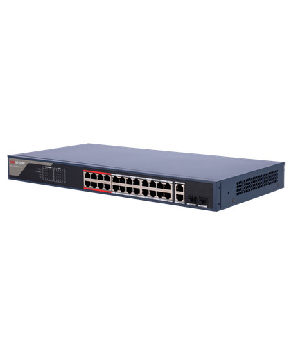 Port poe switch hikvision - 24-port,