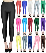 Damen glanz leggings - glanz,