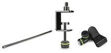 Stabiles Mikrofonstativ Set mit XL Schwanenhals Tisch- & Multi-Mikrofonklemme