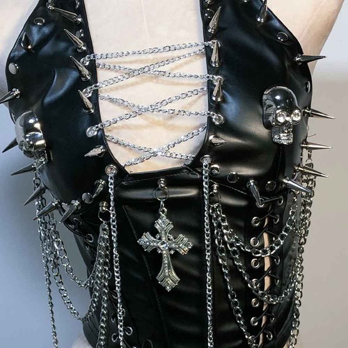 Goth tops gothic tank - tops,