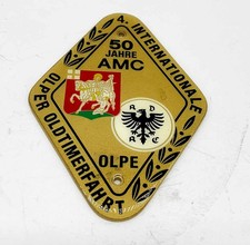 Plakette 50 Jahre AMC Olpe - 4. Internationale Olper Oldtimer fahrt