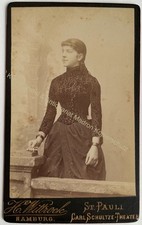 orig. CDV Foto Frau Dame Bild
