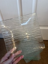 6 x eckige Glasteller