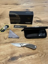 Bestech Lito BT2307A Grey Titanium, Black Canvas Micarta Taschenmesser, Wie Neu