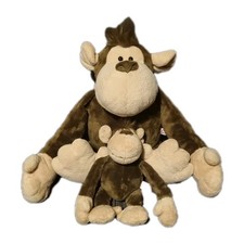 NICI WILD FRIENDS STOFFTIER KUSCHELTIER AFFE GROß UND KLEIN, ca. 40 cm und 20 cm