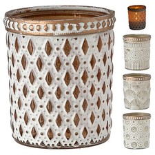 4x Windlicht Oriental Glas