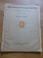 Noten Violoncello Klavier Alte Meister für junge Spieler Percy Such Schott 983